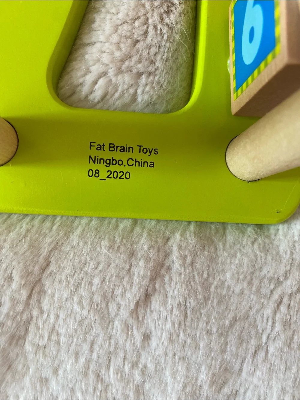Fat Brain Toys Alpha-Abacus solid-wood learning toy